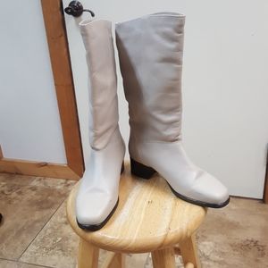 Mid-calf Leather boots